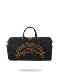 NOIR QUILT GOLD CHAIN SHARK DUFFLE