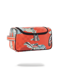 MONEY CAMO (RED) TOILETRY BAG
