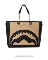 RAFFIA PALM TOTE