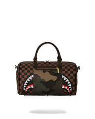 EXTERIOR GOLD ZIP POCKET SHARKS IN PARIS MINI DUFFLE