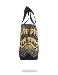 SHARKS IN PARIS GOLD STENCIL TOTE