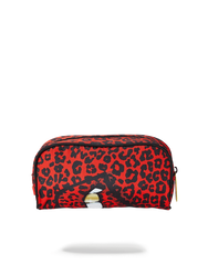 RED LEOPARD LIPS PENCIL CASE