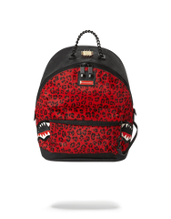 6-STRAP RED LEOPARD EMPRESS (PONY HAIR)