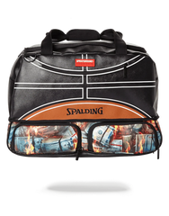 SPALDING X SPRAYGROUND FIRE MONEY SNEAKER DUFFEL