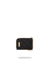 NOIR QUILT GOLD CHAIN SHARK WALLET