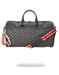 SHARKS IN PARIS (BLACK CHECKERED EDITION) DUFFLE