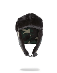 GOLD STENCIL CAMO AVIATOR HAT