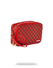 SHARKS IN PARIS RED TOILETRY AKA MONEY BAGS