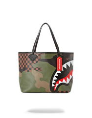 SHARKS IN PARIS (CAMO EDITION) TOTE