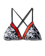 SCRIBBLE BIKINI TOP