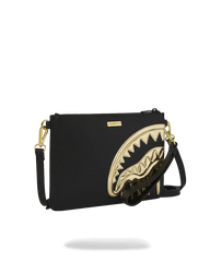 GOLDHEART SHARK DRIP CROSSOVER CLUTCH