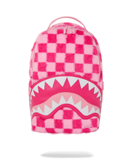 FURZILLA SHARK (PINK CHECK) BACKPACK