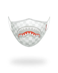 SHARKS IN PARIS (WHITE) FORM-FITTING MASK