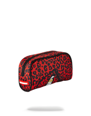 RED LEOPARD LIPS PENCIL CASE