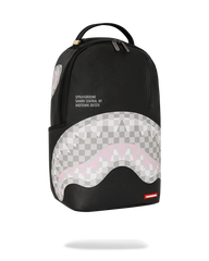 SHARK CENTRAL CREAM BLACK CHECK BACKPACK