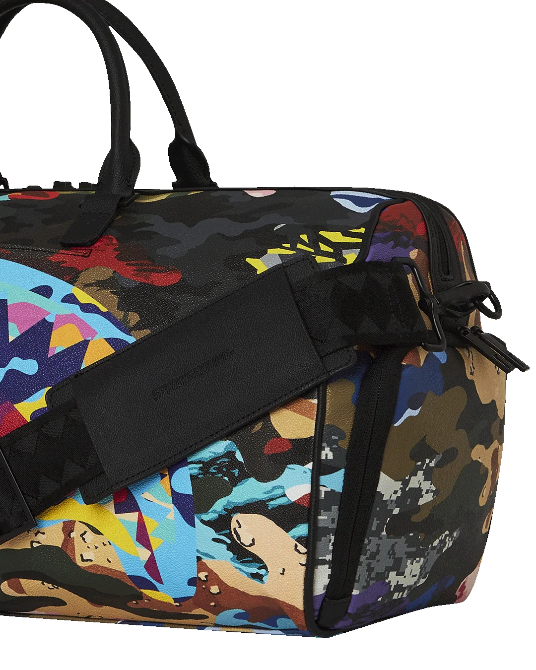 SLICED AND DICED CAMO DUFFLE