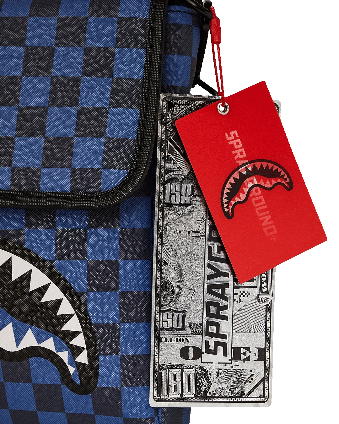 MIDNIGHT MAGIC SHARKS IN PARIS MESSENGER SLING BAG