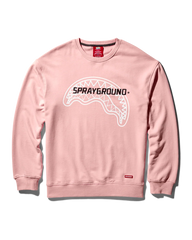 SPRAYGROUND PULLOVER CREW NECK SWEATSHIRT (PINK)