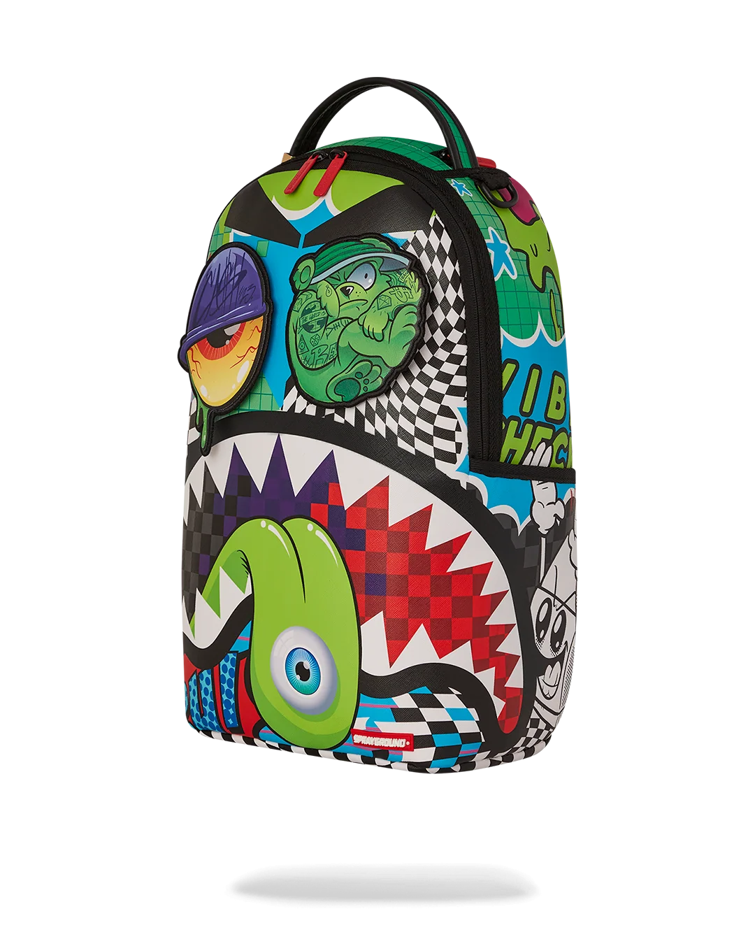 PSYCHO WORLD OF FUN BACKPACK (WITH REMOVABLE VELCRO EYE PATCHES)