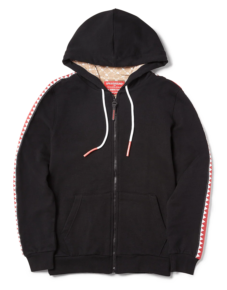 SHARKTRACK TIGER MONEY ZIPUP HOODIE (BLACK)