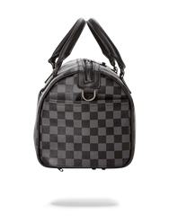 GREY CHECKERED SHARKS IN PARIS MINI DUFFLE