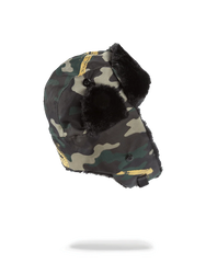 GOLD STENCIL CAMO AVIATOR HAT