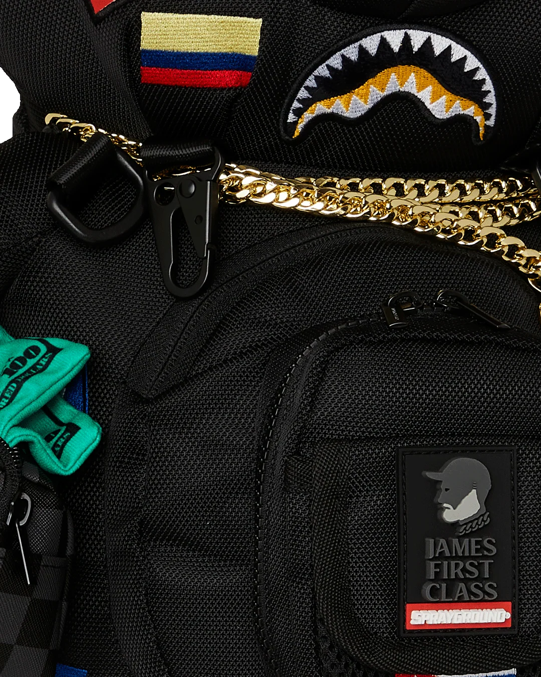 JAMES FIRST CLASS GLOBAL FLAGS MONEYBEAR BACKPACK