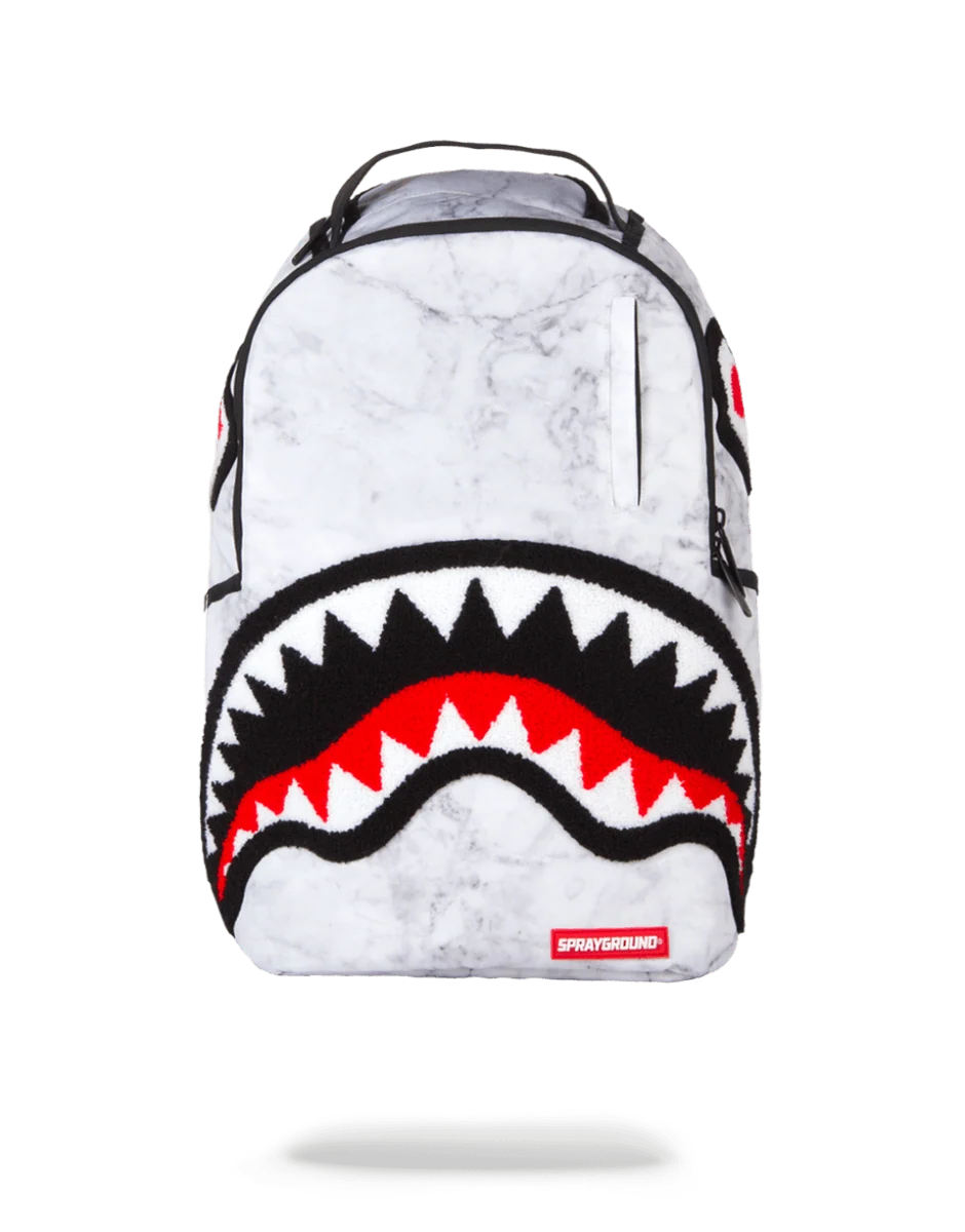 WHITE MARBLE BACKPACK