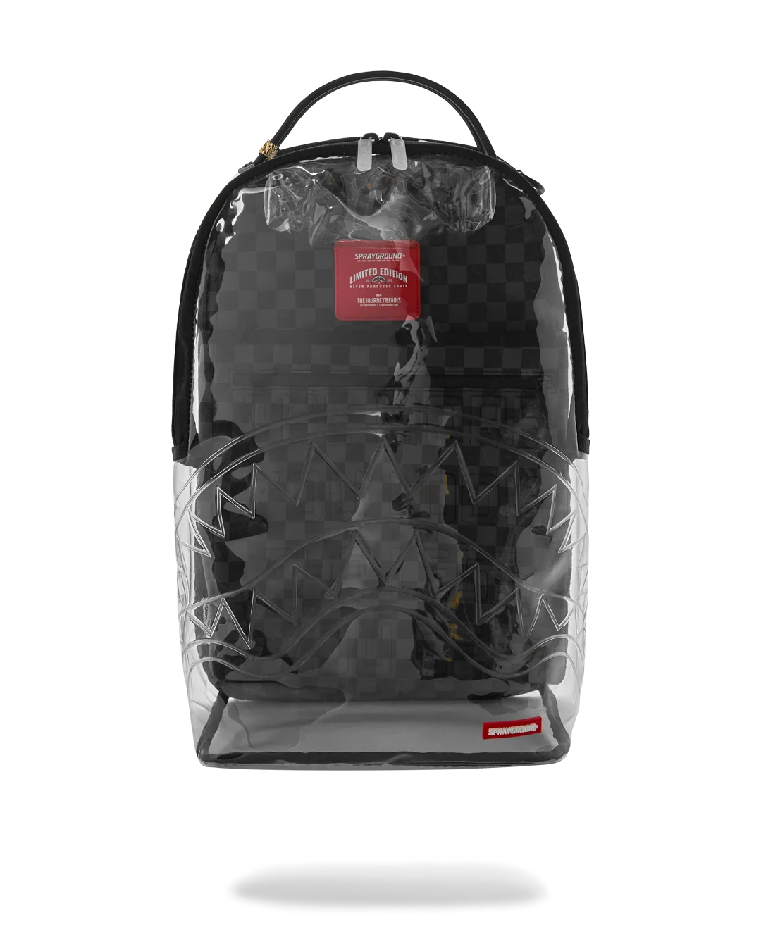 CLEAR DLX BACKPACK - CHECKED OUT (GRAY BLK CHECK)