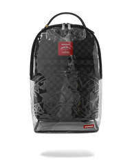 CLEAR DLX BACKPACK - CHECKED OUT (GRAY BLK CHECK)