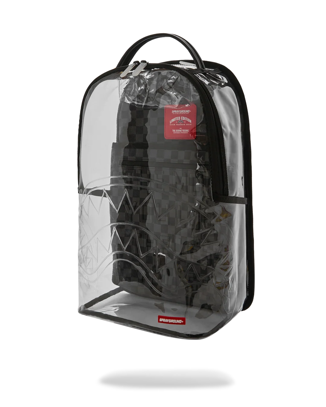 CLEAR DLX BACKPACK - CHECKED OUT (GRAY BLK CHECK)