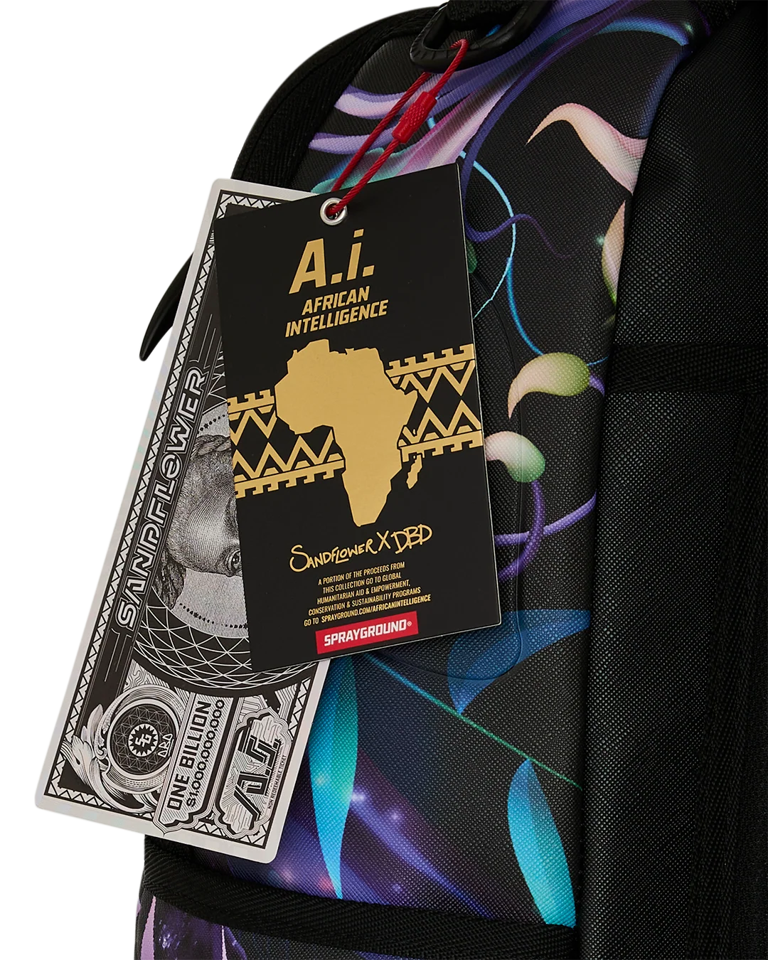 A.I. AFRICAN INTELLIGENCE INDIGO DUSK BACKPACK - SANDFLOWER COLLAB