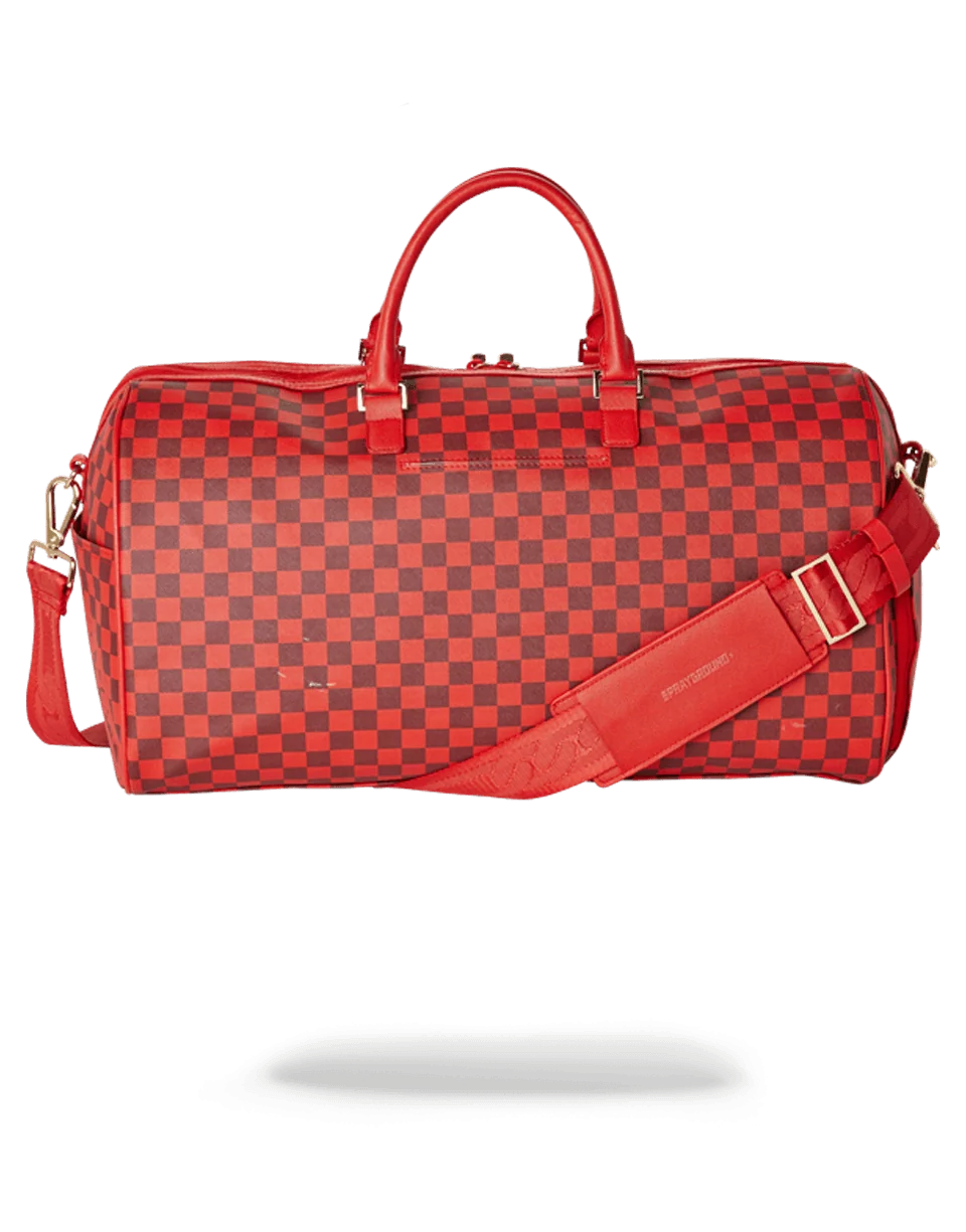 SHARKS IN PARIS DUFFLE (RED CHECKERED EDITION)
