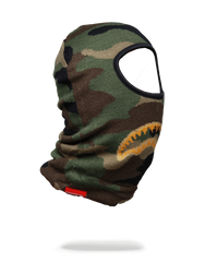 GOLD KNIT SHARK MOUTH SKI MASK