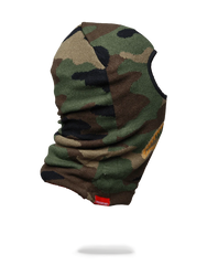 GOLD KNIT SHARK MOUTH SKI MASK