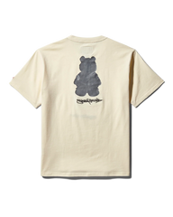 SHORT SLEEVE GRAPHIC MONEY BEAR T-SHIRT (APRICOT)
