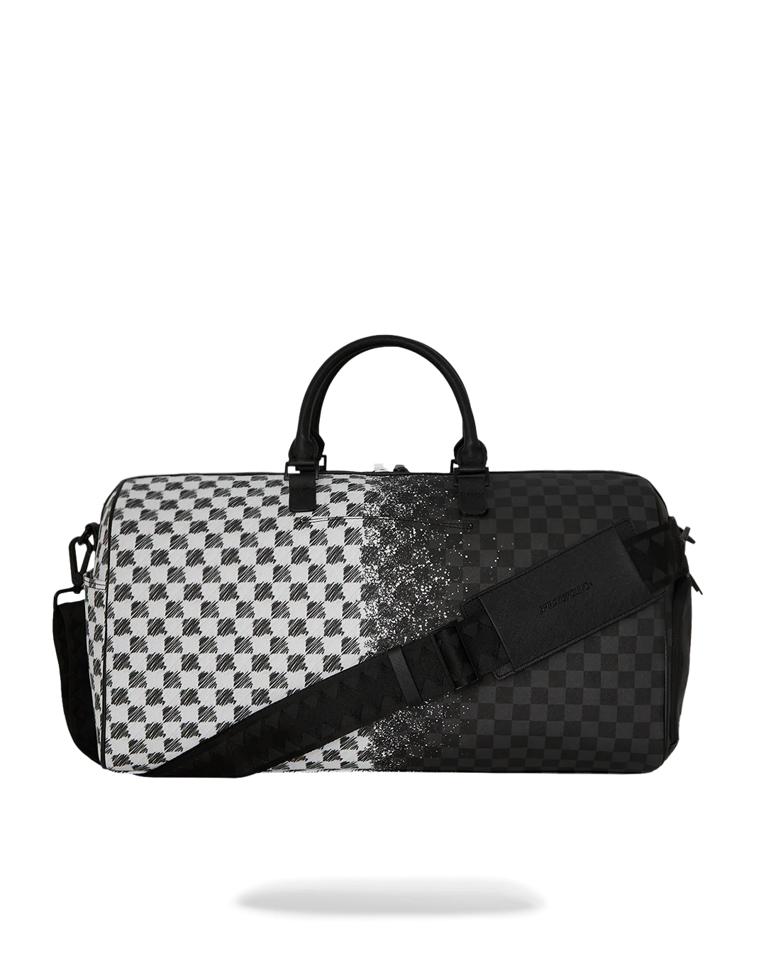 SCRIBBLE DRIBBLE CHECK DUFFLE