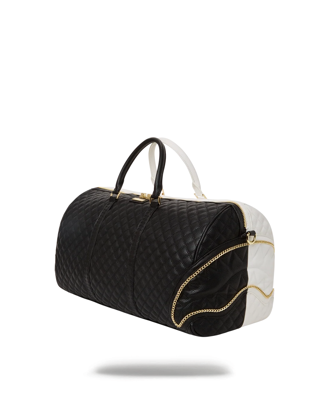 LEVELED UP SPLIT QUILT SHARK DUFFLE