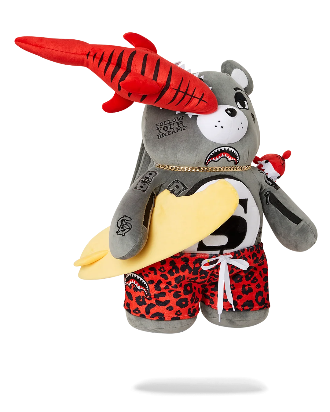 SHARK FRIENDS MONEYBEAR TEDDYBEAR BACKPACK