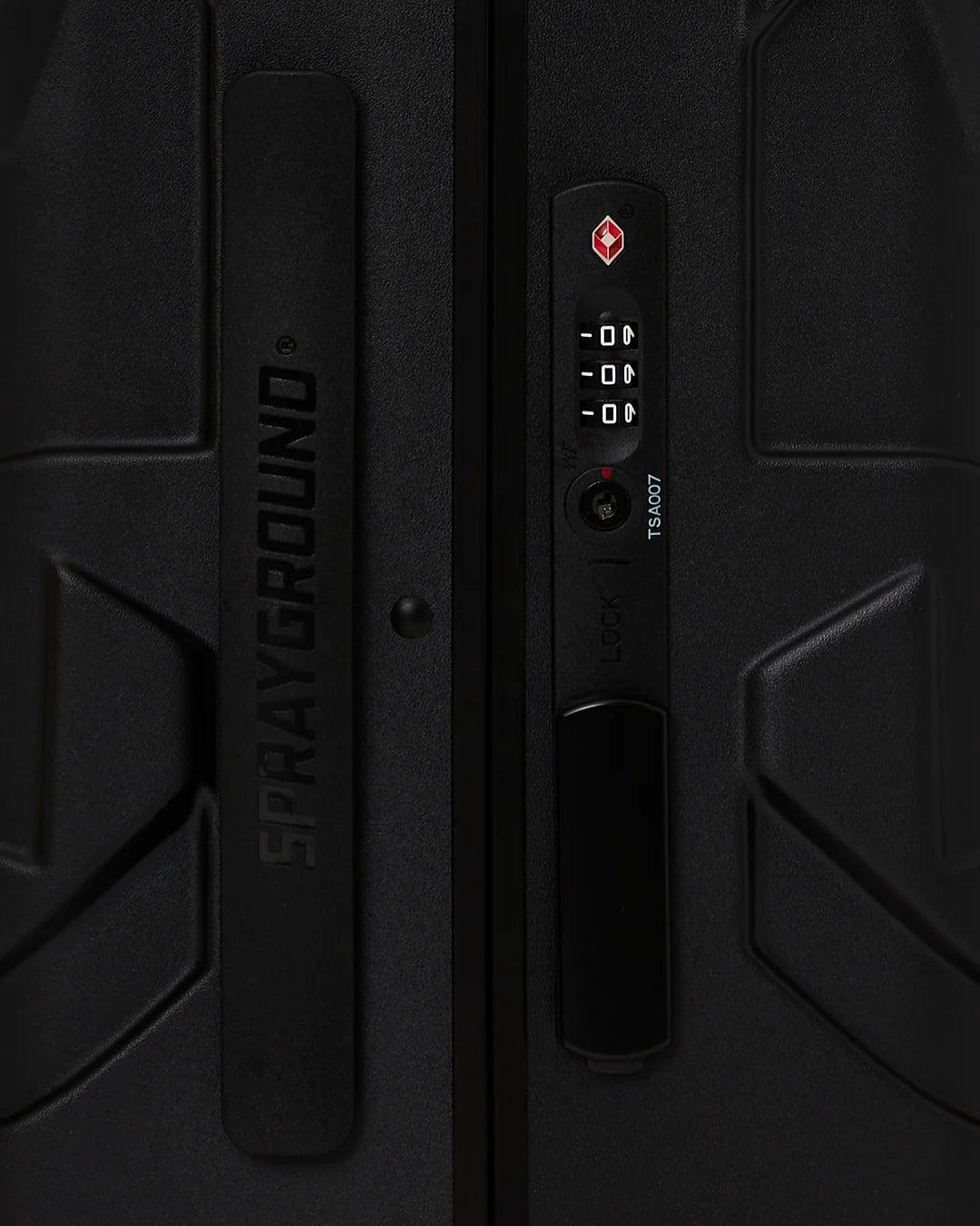 REALITY CHECK SHARKITECTURE CARRY-ON JETBLACK LUGGAGE (GOLD HARDWARE)