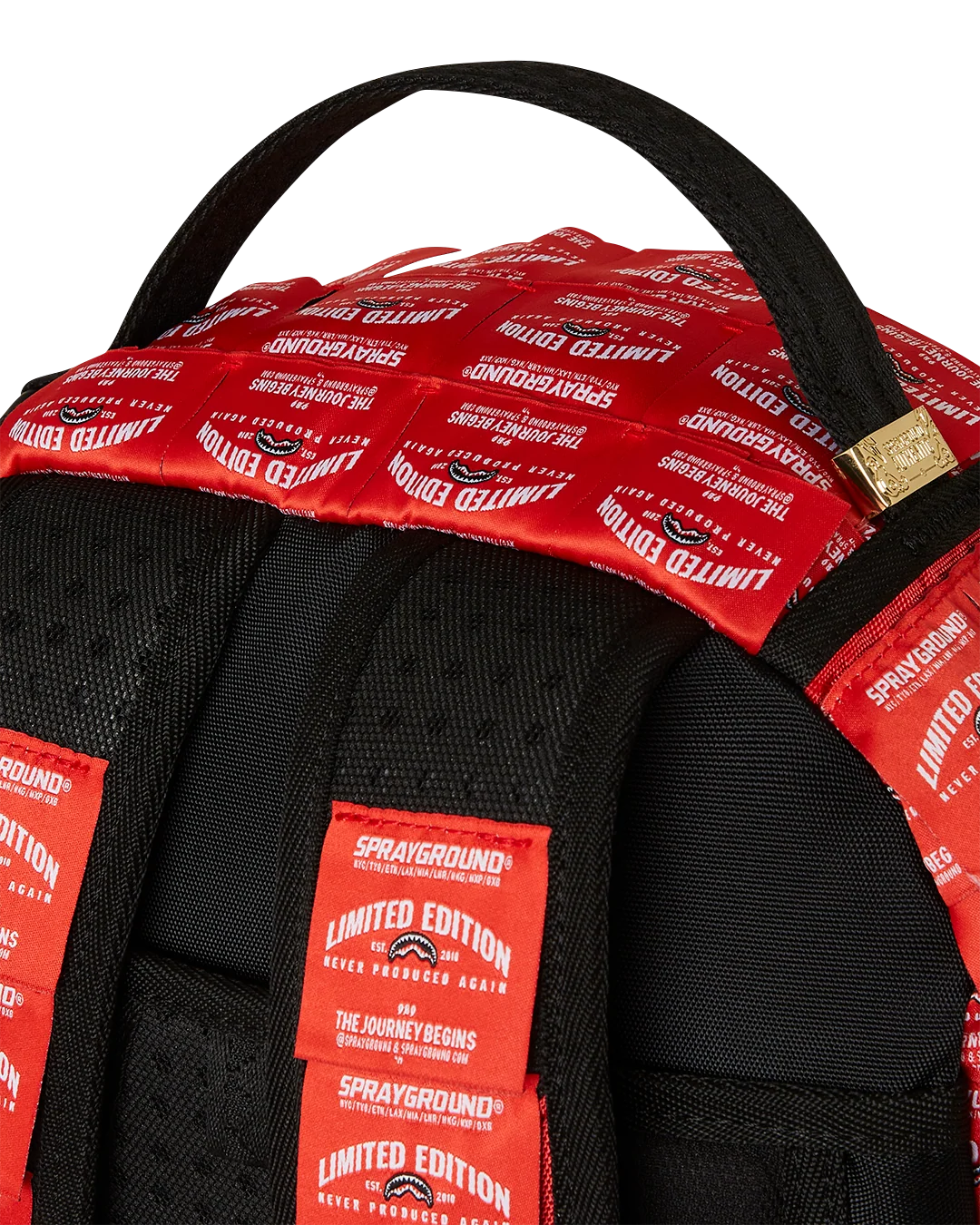 MADE OF WOVEN LABELS SHARK BACKPACK