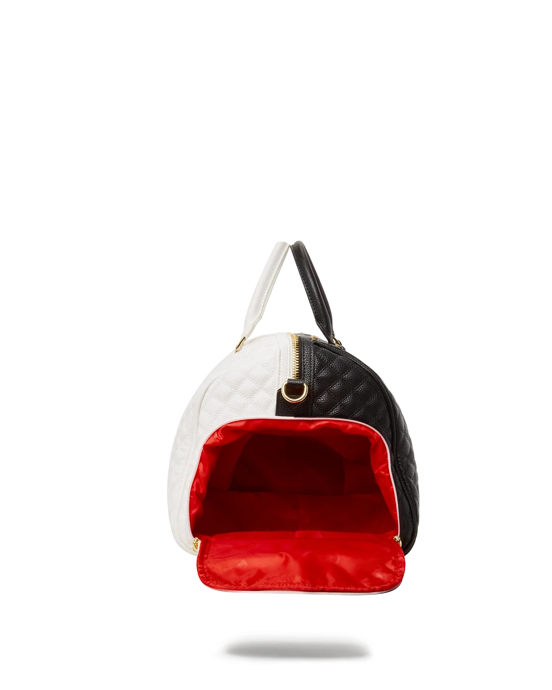 LEVELED UP SPLIT QUILT SHARK DUFFLE