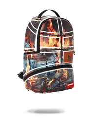 SPALDING X SPRAYGROUND FIRE MONEY BACKPACK
