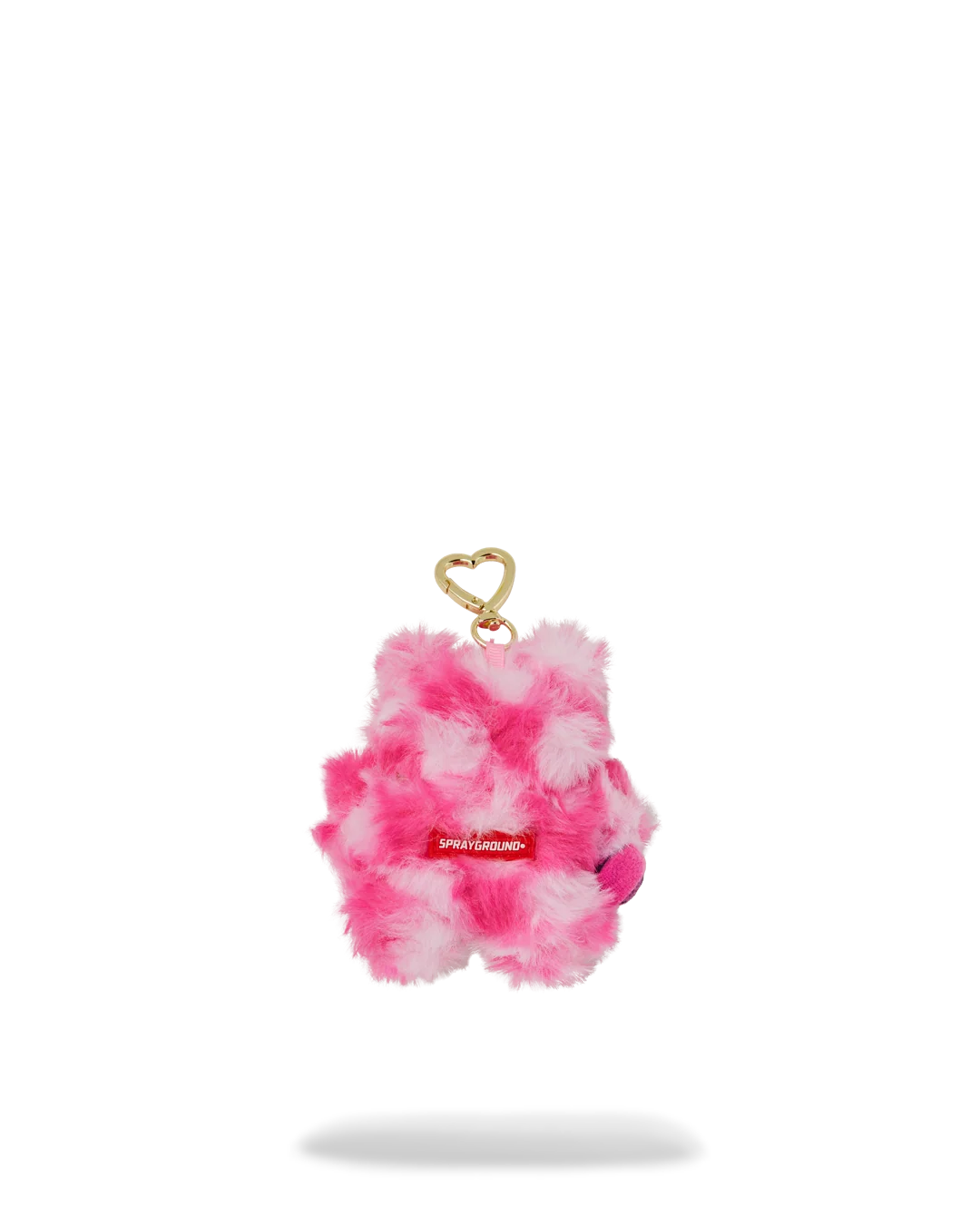 FURZILLA SHARK (PINK CHECK) KEYCHAIN