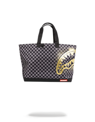 SHARKS IN PARIS GOLD STENCIL TOTE