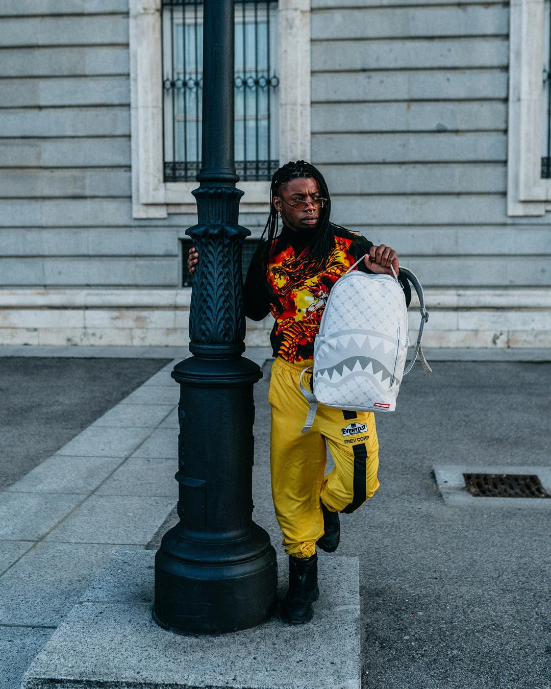 MONEY PATTERN POWDER BACKPACK (DLXV)