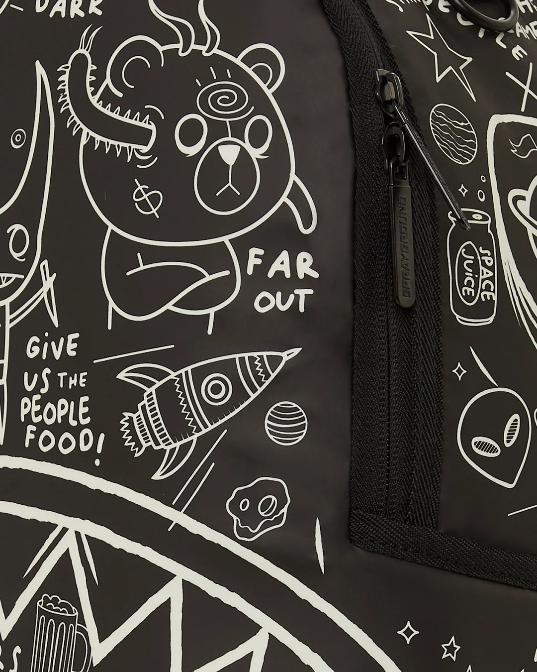 GLOW THE SPACE BACKPACK (GLOW IN THE DARK EFFECT)