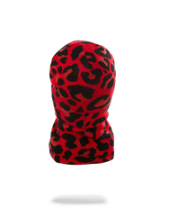 RED LEOPARD GOLD SHARK MOUTH SKI MASK
