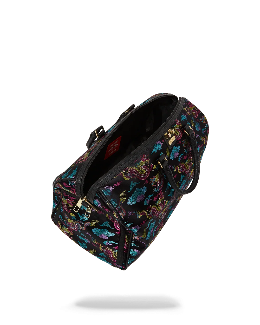 EMBROIDERED DRAGONS DUFFLE