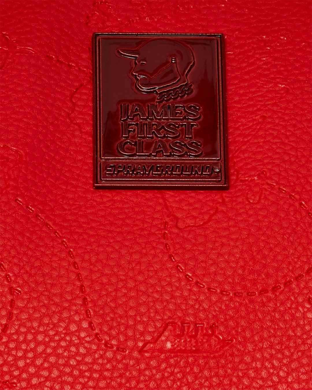 JAMES FIRST CLASS RUBY RED PYRAMID LARGE DUFFLE